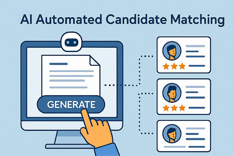 AI automated candidate matching for recruiters